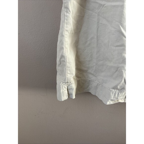 GAP Women’s Beige Floral Embroidered Tank Top Size Large Sleeveless Blouse - Picture 4 of 6